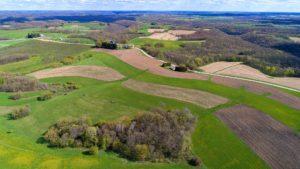 Arial view of Driftless Organics